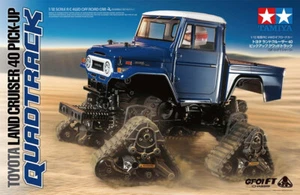 Tamiya RC 58704 1:12 Toyota Land Cruiser 40 Pick-Up Quadtrack GF-01FT RC Model - Picture 1 of 11