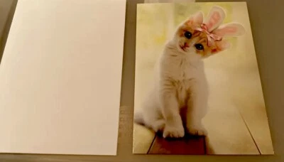 Tarjeta de Pascua Gatito con Orejas de Conejo Gato - Tarjeta de Felicitación de Avanti Press Foto 1 de 3