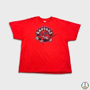 Hardwood Classics Toronto Raptors T Shirt Mens XL Red Classic Logo NBA Tee - Foto 1 di 6