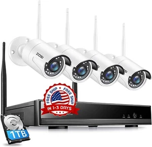 Cámaras De Seguridad Inalámbricas Con Disco Duro Security Camera System Wireless - Picture 1 of 9