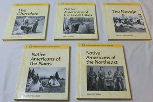 Set of 5 Indigenous Peoples of North America Cherokee Navajo Native Books - Picture 1 of 5