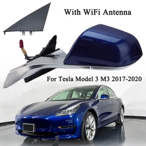Side Mirror For 2017-20 Tesla Model 3 M3 Left Driver W/WIFI Memory Heated 13Pin - Foto 1 di 17