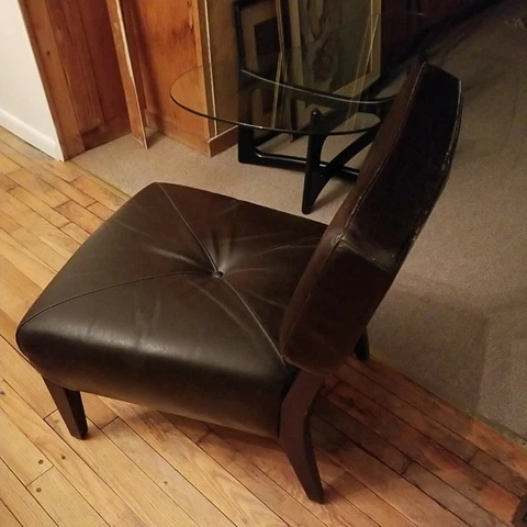 Classic Modern Mid century Style Leather Wide Chair Cover