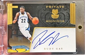 2011-12 Hoops Private Signings Rudy Gay Auto /199 SP Rare Set Chase Card