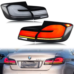 LED Tail Lights For BMW 5 Series F10 M5 2011-2016 Grey Rear Lamps Assembly - Picture 1 of 5