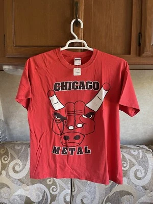 Vintage Chicago Metal Veil Of 23 Maya Size Large T-Shirt - Image 1 of 4