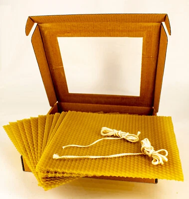 Beeswax Foundation Sheets, Besswax candle kit, 100% pure besswax, 17.5x17.5 cm - Image 1 of 4