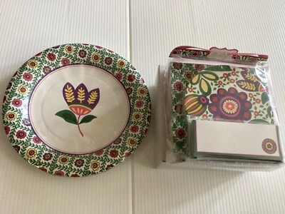 Vera Bradley HAPPY HOUR SET & PLATES Viva La PAPER Napkins, Coasters, Placecards - Image 1 of 4
