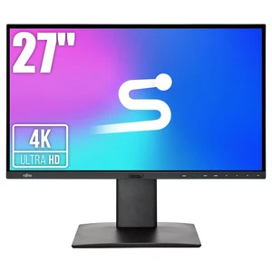 Bezramkowy Monitor 27” Fujitsu P27-8 TS UHD LED IPS 4K 3840x2160 PIVOT Klasa A - Zdjęcie 1 z 7