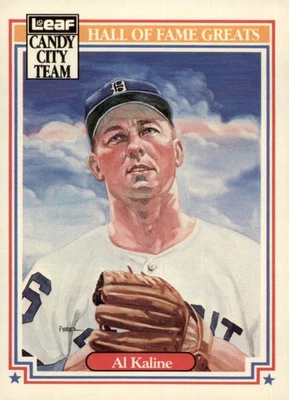 Leaf Candy City Team 1987 Salón de la Fama Grandes #H10 Al Kaline Detroit Tigers Foto 1 de 2