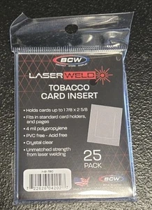 (25) Tabakkarten Insert Sleeves (LaserWeld) BCW NEU - Bild 1 von 1