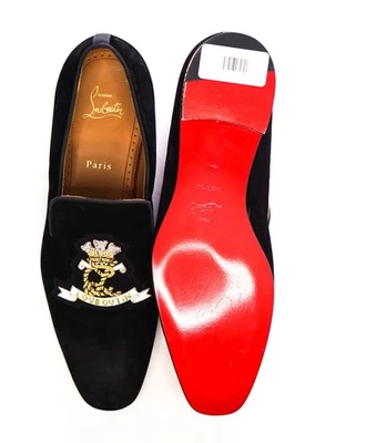 $1,250 CHRISTIAN LOUBOUTIN - *Colonnaki* "CREST" Loafers - US 9 (42EU) - Image 1 of 4