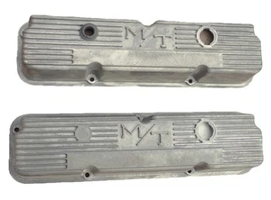 Cubiertas de válvula de aluminio con aletas vintage FE Ford M/T Mickey Thompson 352 390 427 428 - Imagen 1 de 18