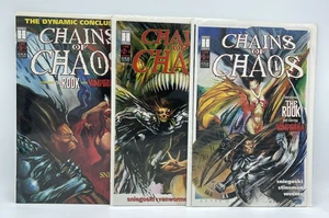 Juego completo de cómics de Chains of Chaos #1-3 Vampirella The Rook John Estes Harris - Imagen 1 de 12