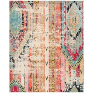 SAFAVIEH Area Rugs 132" Indoor Polypropylene Southwestern Loomed Multi-Colored - Picture 1 of 12