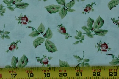 28" Long, Red Pink Green Floral Cream, Maywood/Willowberry/Cottage Romance,P4951 - Image 1 of 4