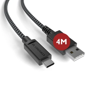 Lioncast Xbox / PS5 Ladekabel 4m Schnell-Ladekabel für Xbox & Sony PlayStation 5 - Bild 1 von 5