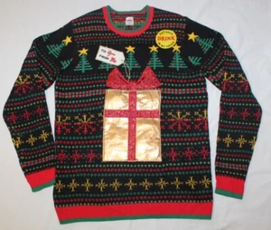 NEW mens Holiday Time Ugly Christmas Sweater Size medium - Picture 1 of 1