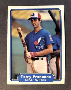 1982 Fleer Terry Francona Rookie RC Card #188 - Montreal Expos - NM-MINT