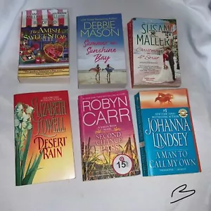 Lot of 6 pocket paper back books, by varied author, novels,romantic fiction. - Picture 1 of 4
