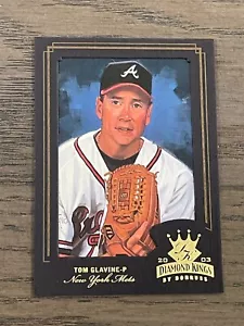 2003 Diamond Kings Gold Foil Tom Glavine #80 New York Mets /100 - Picture 1 of 2