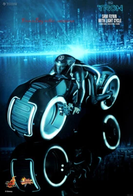 Perfect Hot Toys 1/6 Mms142 Tron: Legacy - Light Cycle & Sam Flyn Em Estoque Novo - Imagem 1 de 4