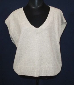 Chaleco Suéter Gap Para Mujer Nuevo con Etiquetas CashSoft Grande Cuello en V Camel Brezo - Imagen 1 de 8