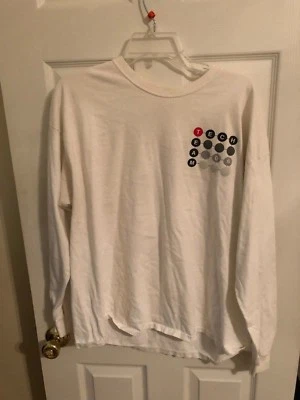 Camiseta CNN en Espanol Teach Crew branca manga longa - Imagem 1 de 4