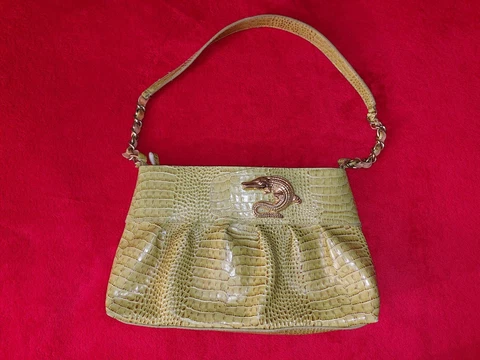 FLORIDA GATORS WOMENS  VINTAGE ANTIQUE ALLIGATOR SMALL  PURSE Cover