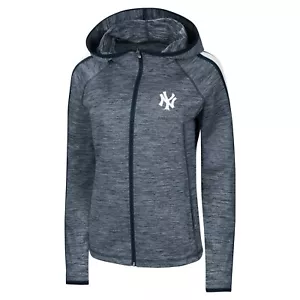 Chaqueta con capucha para mujer New York Yankees Slugger con cremallera completa de G-III 4-Her - Imagen 1 de 1
