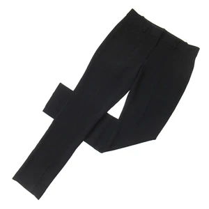 NWT Theory Izelle in Black Modern Crepe Stretch Straight Crop Pants 00 - Picture 1 of 5