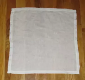 Polo Ralph Lauren White 100% Linen 16" Pocket Square Ireland - Picture 1 of 3