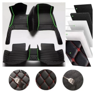 For Volkswagen Beetle All Models Car Floor Mats Waterproof Leather Carpet Custom - Image 1 of 4