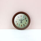 Doll House Accessory 1/12 Scale Miniature Brown Colored Numbers Clock Furniture