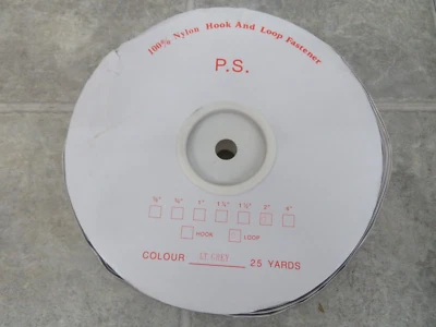 Velcro 2" Wide Lt. Grey Loop only - SEW-ON TYPE - 25 Yards - Image 1 of 2