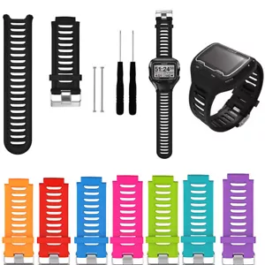 Correa de reloj de pulsera de silicona de repuesto para Garmin Forerunner 910XT - Imagen 1 de 19