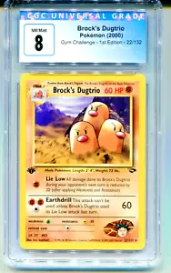 2000 Pokemon Gym Challenge Brock's Dugtrio 1a Edizione 22/132 CGC Nuovo di zecca/nuovo di zecca 8 - Foto 1 di 2