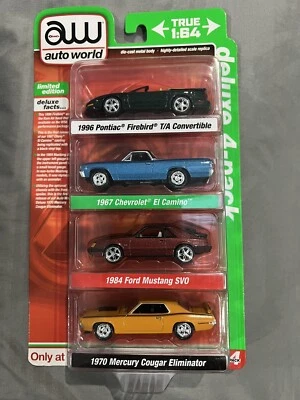 AW AUTO WORLD EDICIÓN LIMITADA DE LUJO PAQUETE DE 4 VERDADERO 1:64 NUEVO ENVÍO RÁPIDO Foto 1 de 3