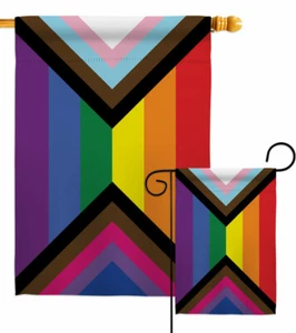 Progress Bisexual Pride Garden Flag Support Decorative Gift Yard House Banner - Picture 1 of 17