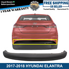 New Rear Bumper Lower Valance Cover Textured For 2017-2018 Hyundai Elantra Sedan
