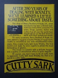 1978 CUTTY SARK Magazine Ad - After 280 Years, We Learned Something About Taste. - Picture 1 of 1