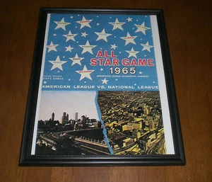 1965 ALL STAR GAME PROGRAM METROPOLITAN STADIUM FRAMED PRINT - Picture 1 of 1