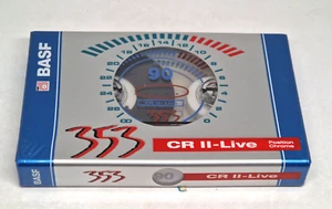 BASF CR-II LIVE 90 Leere Audiokassette Tape (versiegelt) Neu! - Bild 1 von 4