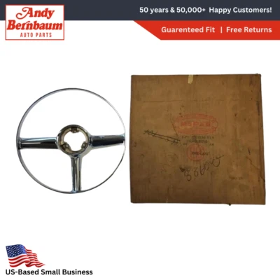 1953-1954 DeSoto Powermaster Firedome anel de buzina frontal cromado 1530614 novo na caixa. - Imagem 1 de 4