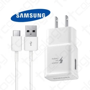 Original Samsung Galaxy S8 S9 Plus Note 8+ 15W Fast Charger & USB Type-C Cable - Picture 1 of 6