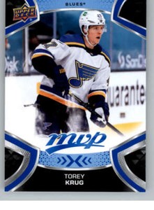 Torey Krug 2021-22 Upper Deck MVP Blue #47 NHL Blues ID:61723