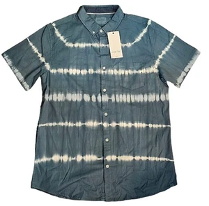 Sovereign Code Striped Tie Dye Men’s Button Up Shirt Size Medium M New With Tags - Picture 1 of 6