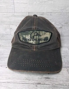 Ducks Unlimited Brown Mesh Trucker Baseball Hat Cap By Oorfman-Pacific Strapback - Picture 1 of 7