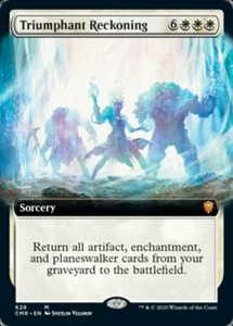 Triumphant Reckoning x1 1x FOIL Extended Art Commander Legends casi nuevo como nuevo Magic The Gathering - Imagen 1 de 1