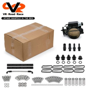 For LS1 LS2 LS6 4.8L 5.3L 5.7L 102mm Low Intake Manifold Fuel Rail Throttle Body - Picture 1 of 9